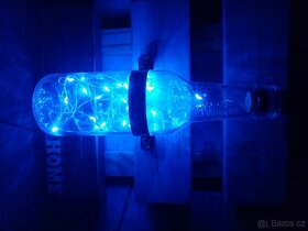 Dřevěná svítící dekorace na stěnu - 4