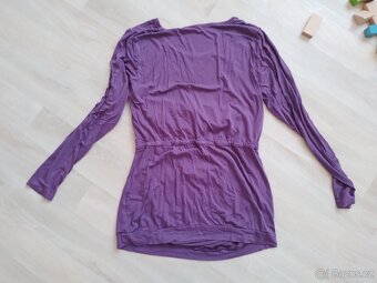 Fialové kojící tričko s dlouhým rukávem My Nursing Fashion - 4