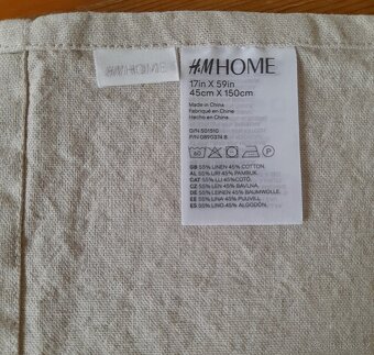 Běhoun z lněné směsi H&M HOME, 140x44 - 4