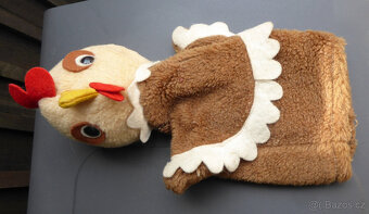 Starožitní maňásci kůzle, vlk, slepice - 4