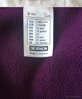 Dívčí softshellová bunda Quechua, 5 let - 4