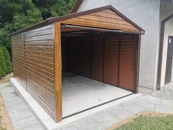 Plechová garáž 3x5m - 4