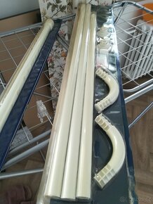 Rohová tyč na závěs do koupelny nebo balkon - 4