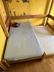 Postel patrová dřevěná (z masivu) - 4