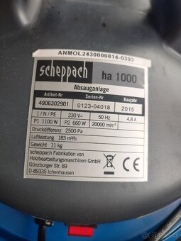 Odsávač pilin Scheppach ha1000 - 4