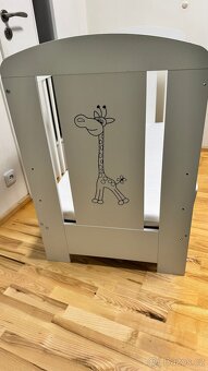 Dětská postel Klups Žirafa Safari bílá 120x60 - 4
