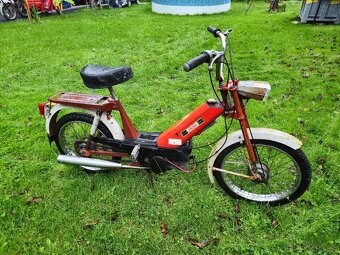 Babetta 207 s kartičkou, červená původní, úzká řídítka 2. - 4