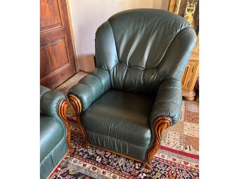 Luxusni italská kožená sedací souprava 3+1+1,4094 - 4