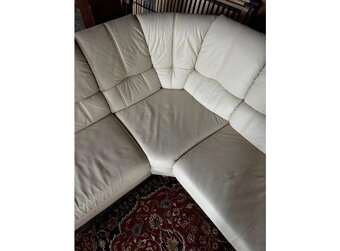 Rohová kožená sedací souprava, 3302 - 4