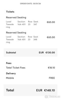 Harry Styles koncert - Amsterdam 4.6.2026 - 4