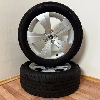 ŠKODA SUPERB III 3 5x112 R17 ET41+LETNÍ 215/55R17 6,5mm - 4