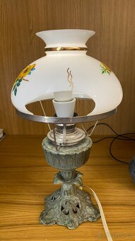Krásná starožitná stolní lampa retro elektrická - 4