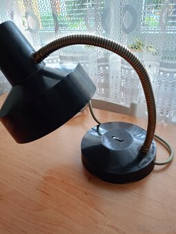 Retro černá lampa bakelit - 4