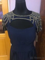 Společenské šaty dlouhé s kameny od Heine vel36-38 - 4