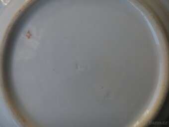 Starožitný, porcelán. talíř ručně mal., zn. Prag. - pr. 25cm - 4