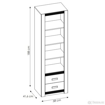 Dřevěná stěna (regál) - 4