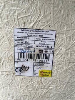 Rohová vana 150x150cm - 4