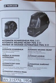 Nová samozatmívací svářečská kukla PSHL 2 C1 černá - 4