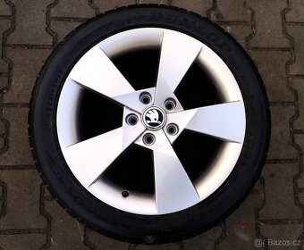 Alu kola originál Škoda Octavia III 5x112 R17 Denom - 4