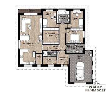 Prodej, pozemek se stavebním povolením 1510 m2, Horní Dubňan - 4