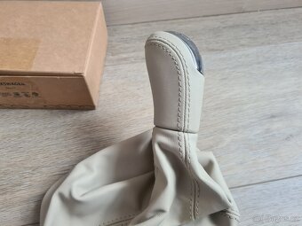 NOVÁ Řadící páka Superb 1 Béžová kůže 6q ORIGINÁL - 4