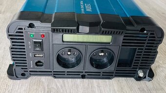 Měnič napětí z 12/230V, 1500W, bezdrátové ovládání CRW80 - 4