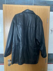 Pánský kožená bunda parka - 4