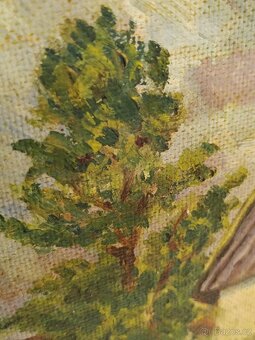 Obraz Šumavská chalupa, olej 31x40 - 4