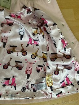 Růžový kabátek s Vespami zn. Next v. 110/116 - 4