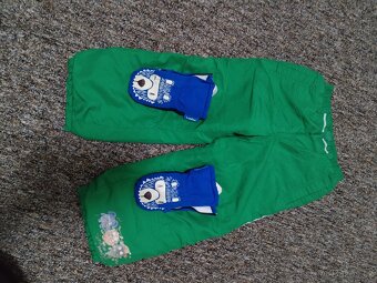 2 zateplené zimní kalhoty vel. 104 - 4