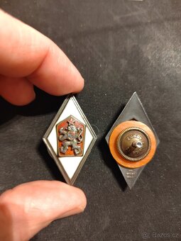 AG odznaky VVŠ 2x,rarita - 4
