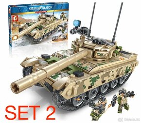 Rôzne tanky + postavičky - typ lego - nové, nehrané - 4