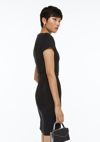 NOVÉ černé pouzdrové šaty H&M , vel.S (36) - 4