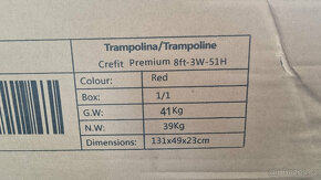 trampolína, crefit premium 8FT-3W-51H - 4