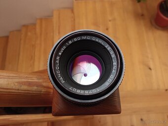 Objektiv Carl Zeiss Jena Pancolar 1.8/50 MC M42 patina - 4