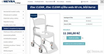 Toaletní židle Etac CLEAN - 4