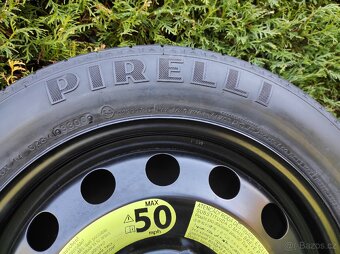 Dojezdové kolo 31/2Jx16H2 ET25,5 s pneu 125/85 R16 - 4