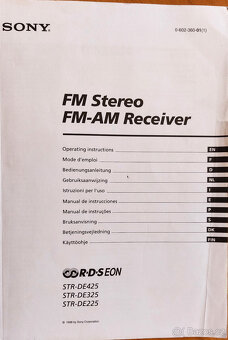Receiver Sony STR-DE325+DO+manuál - 4