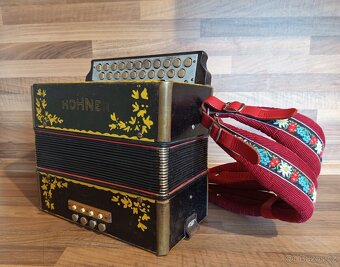 Heligonka (harmonika,akordeon) Hohner, celodřevěná - 4
