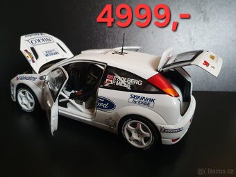 Ruzne druhy Ford Focua wrc 1:18 rally ,otviraci raritni kusy - 4