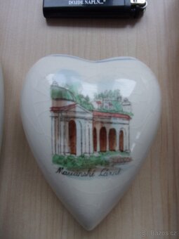 3x STARÝ PORCELÁN A KERAMIKA Z LÁZNÍ - K. VARY, MAR. LÁZNĚ - 4