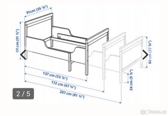 Dětská rostoucí postel Ikea Sundvik - 4
