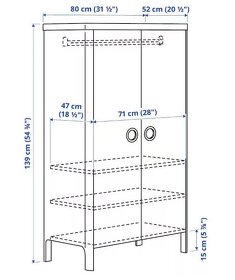 Detska  skrin IKEA Busunge - MODRA - 4