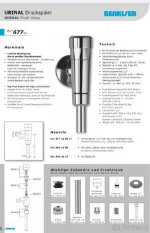 Splachovač tlakový pro pisoár 1/2” - 4
