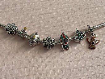 Vánoční korálky na náramek Pandora - 4