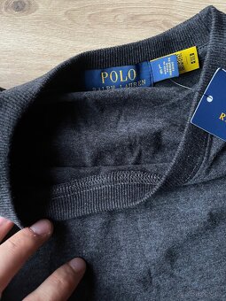Šedé tričko Ralph Lauren - 4