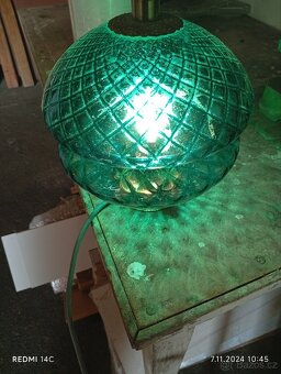 Modré sklo lampa - 4