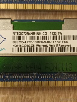Serverová paměť Nanya 8GB DDR3 ECC REG – 12 ks - 4