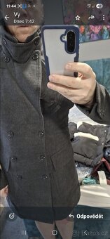 2x Akce Pánský nový kabát šedý velikost 1x M a 1x XL - 4