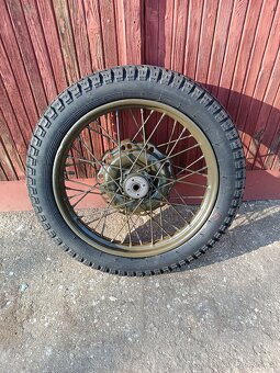 Pneu i-40 3.75-19 duše dráty ráfek buben kola špice - 4